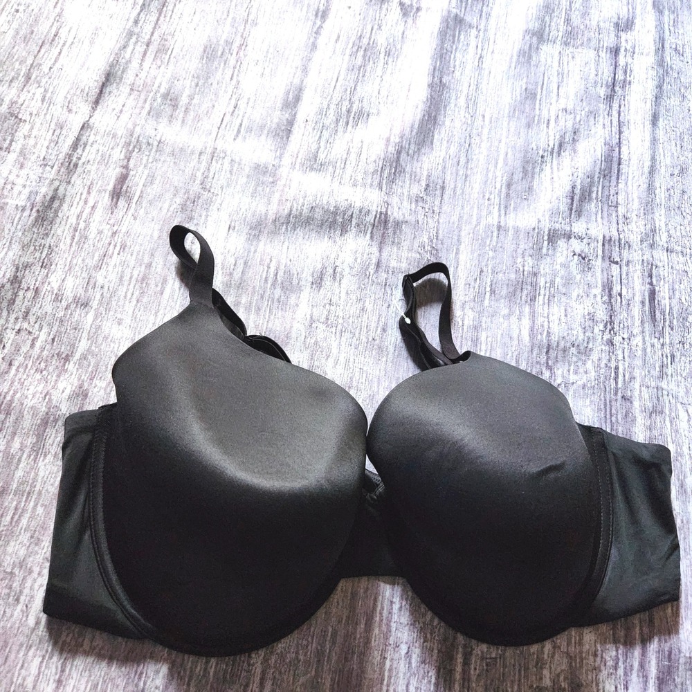 Old Navy Black Everyday T‎ Shirt Bra Size 48D Full Coverage Comfort